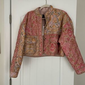 Cropped Quilted Jacket